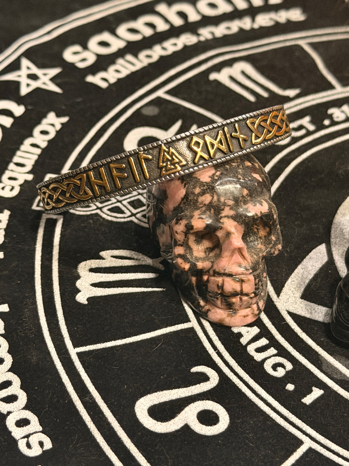 Hail Odin Stainless Steel Runic Bracelet