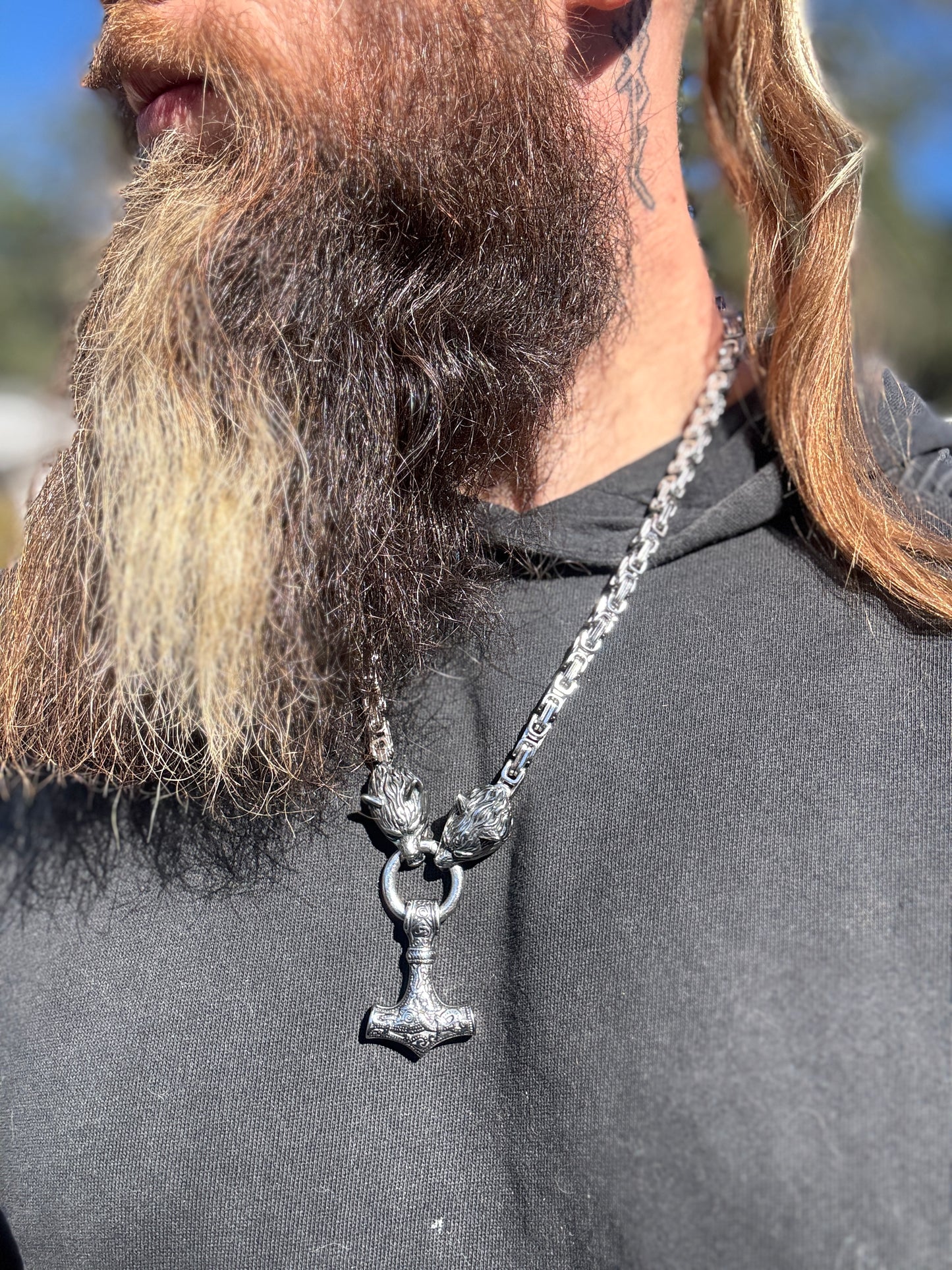 Kings Chain Mjolnir Necklace