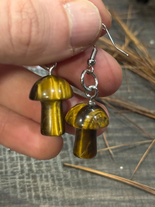 Forest Spirit Mushroom Earrings