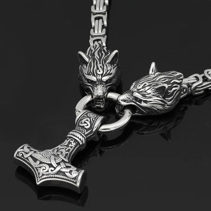 Kings Chain Mjolnir Necklace