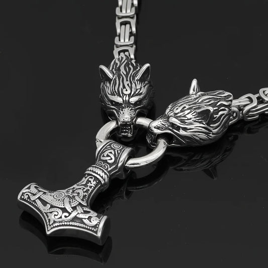Kings Chain Mjolnir Necklace