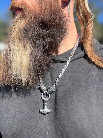 Kings Chain Mjolnir Necklace