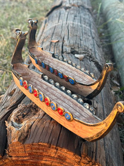 Viking Longship Incense Holder