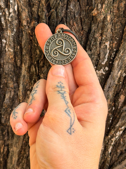 Triskelion Rune Pendant