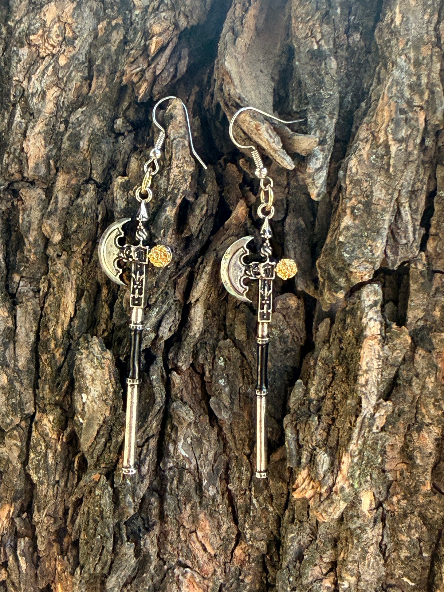 Viking Axe Dangle Earrings