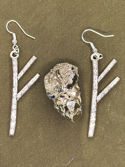 Fehu Rune Earrings