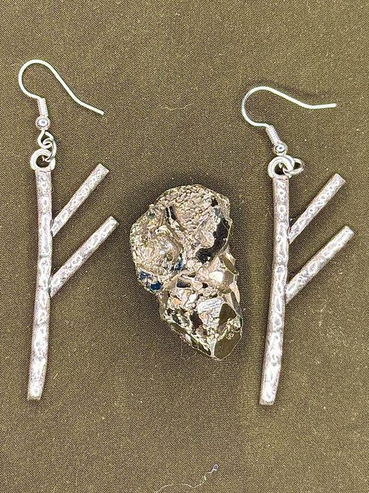 Fehu Rune Earrings