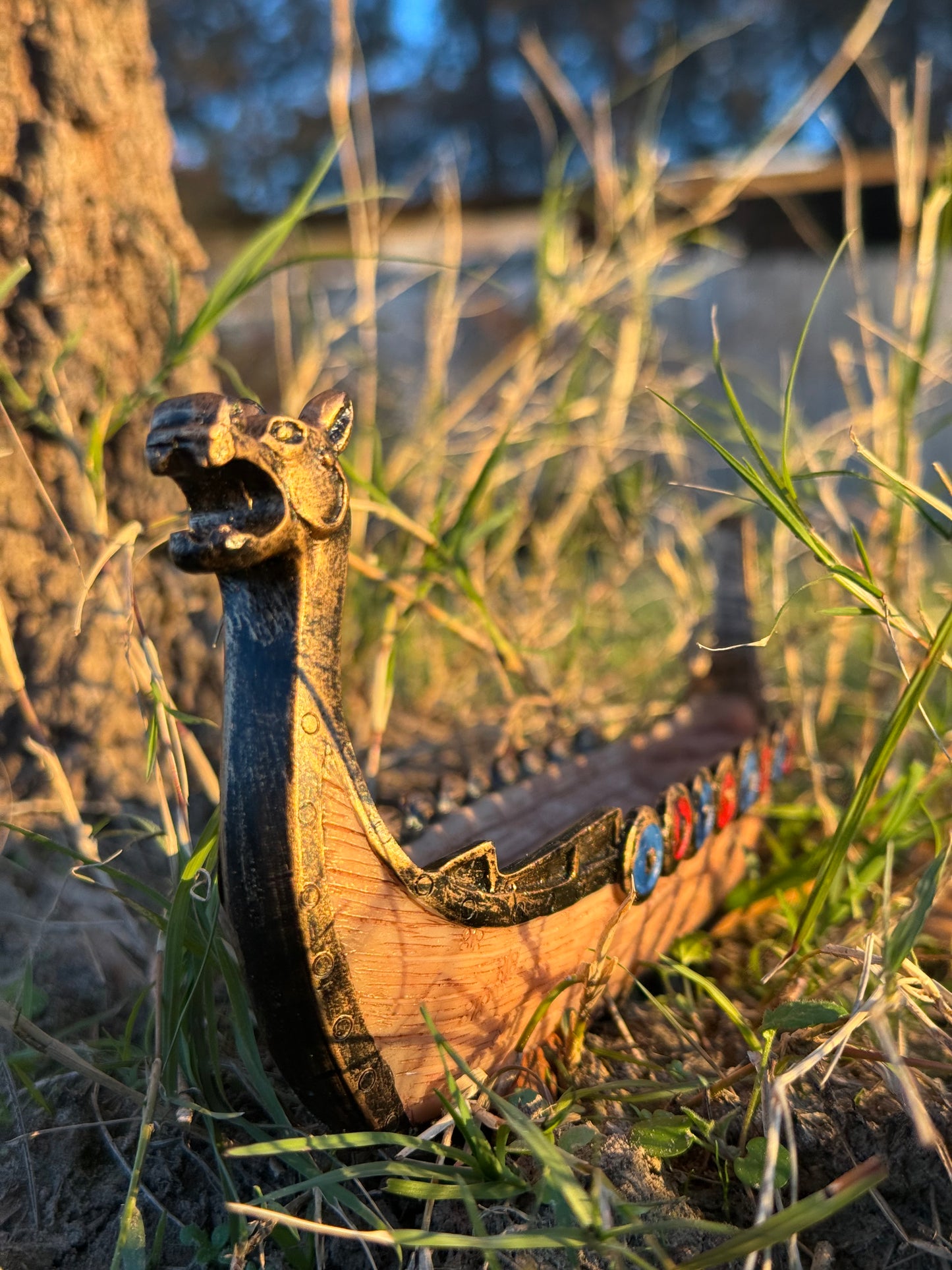Viking Longship Incense Holder