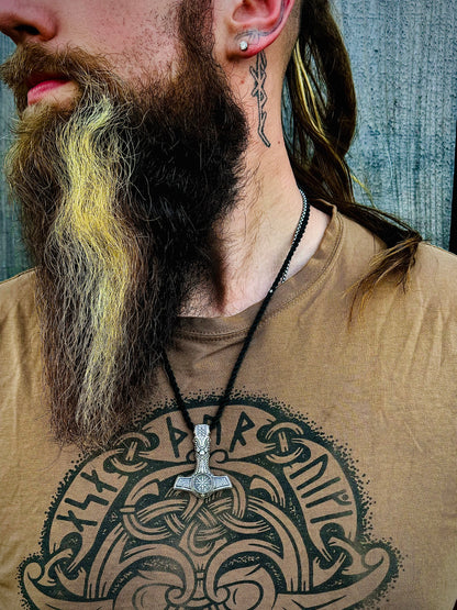 Skull Mjolnir Necklace