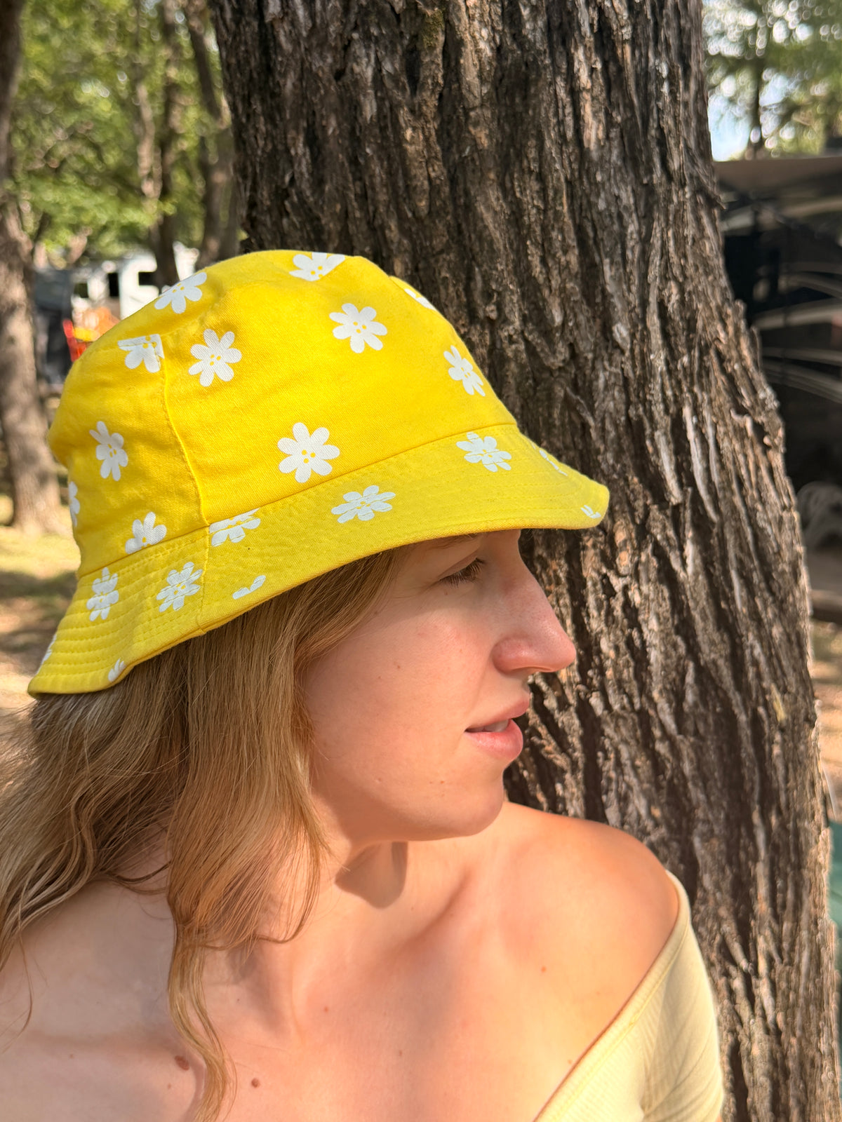 Yellow Daisy Bucket Hat