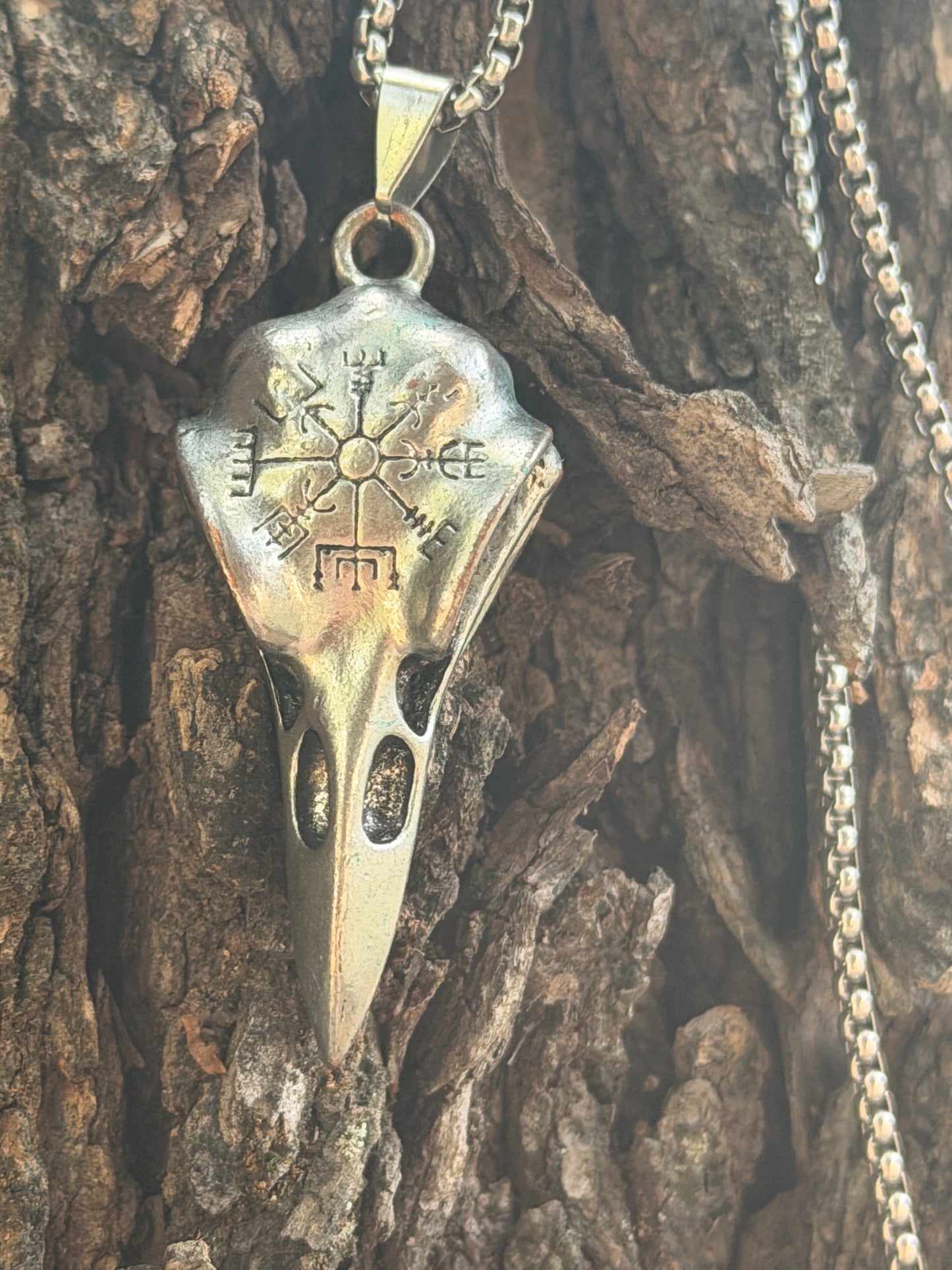 Raven Skull Necklace