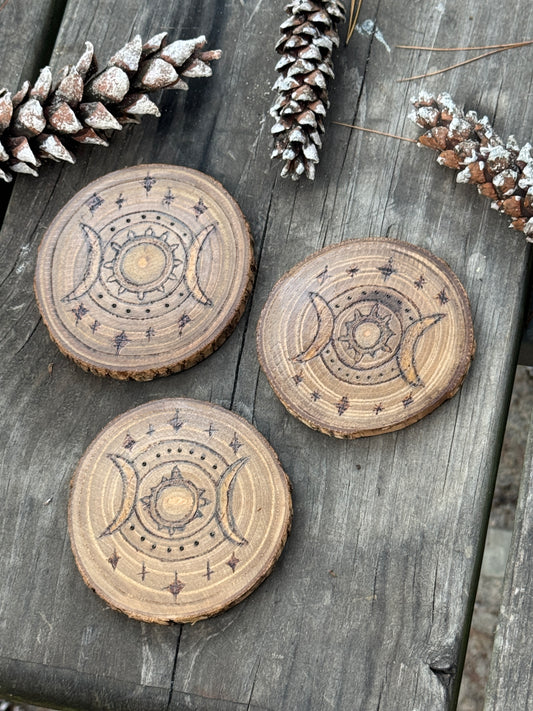 Moon Goddess Altar Accessories (Handmade Artwork)