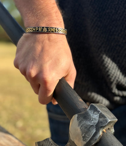 “Hail Odin” Runic Bracelet