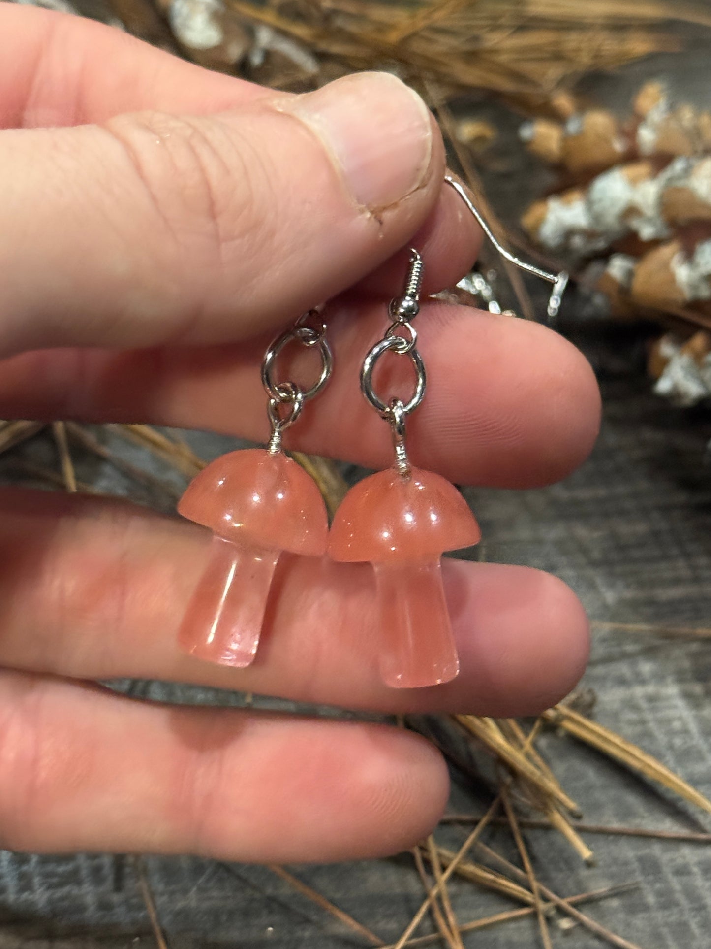 Forest Spirit Mushroom Earrings