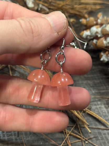 Forest Spirit Mushroom Earrings