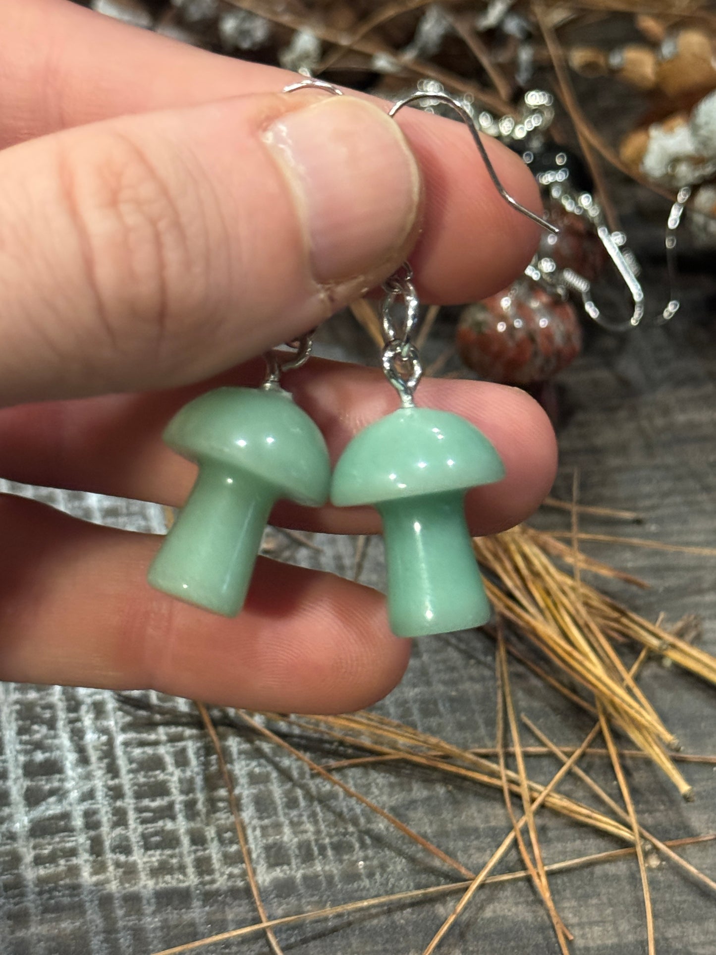 Forest Spirit Mushroom Earrings