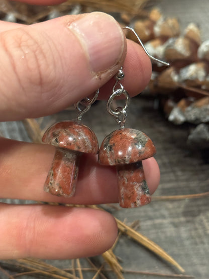 Forest Spirit Mushroom Earrings